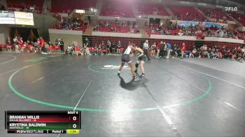 152 lbs Round 1 (16 Team) - Braniah Willis, Dallas Hillcrest vs Krystina Baldwin, Huntsville