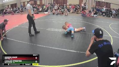 53 lbs Round 1 (4 Team) - Canaan Streeter, Ninja Killer vs Jaxson Knop, Ares Red