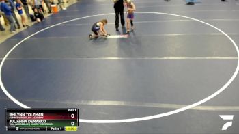 Champ. Round 1 - Julianna DeMarco, WAA (Woodbury) Youth Wrestling Club vs Rhilynn Tolzman, Summit Wrestling Academy