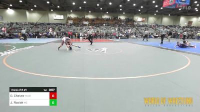 85 lbs Consi Of 8 #1 - Gabe Chavez, Team Coalinga vs Justin Rosiak, Mad Dawg Wrestling Club