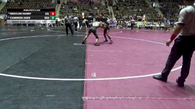 6A 150 lbs Cons. Round 4 - Braylon Hanby, Stanhope Elmore vs Cameron Ages, Russell County