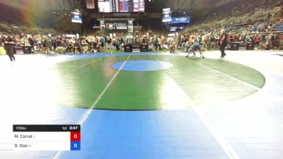 170 lbs Rnd Of 64 - Maxwell Corral, Illinois vs Danny Diaz, Iowa