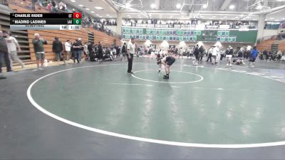 113 lbs Semifinal - Charlie Rider, Cherokee Trail vs Madrid Ladines, Lakeside