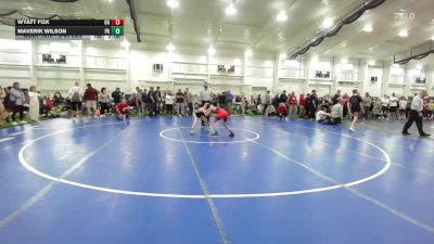 S-90 lbs Round Of 32 - Wyatt Fox, OH vs Maverik Wilson, PA