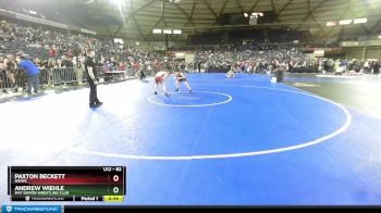 82 lbs Semifinal - Paxton Beckett, NWWC vs Andrew Wiehle, Mat Demon Wrestling Club