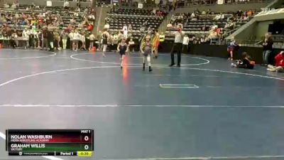 55 lbs Quarterfinal - Nolan Washburn, Moen Wrestling Academy vs Graham Willis, Victory