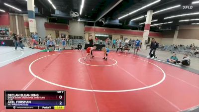 67 lbs Quarterfinal - Declan Elijah King, Gracie Barra Westchase Wrestling Club vs Axel Forsman, Vici Wrestling Club