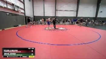 138 lbs Quarterfinal - Kyler A Nelson, Askeo International Mat Club vs Bryar Jensen, Omak Wrecking Crew Wrestling