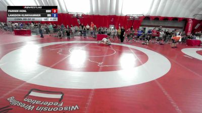 144 lbs Cons. Rd Of 32 - Parker Honl, No Nonsense Wrestling Club vs Langdon Klinkhammer, Heartland Wrestling Academy