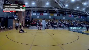 125 lbs Champ. Round 1 - Joseph Bruscino, UNC Pembroke vs Hunter McCullough, Newberry