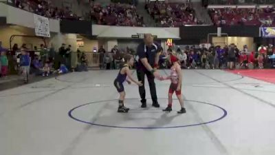 55 lbs Cons. Round 2 - Chisholm Dalton, Cody Wrestling Club vs Rocky Carr, Fergus Wrestling Club