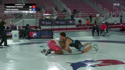 125 kg Cons. Sub-semis - Demetrius Thomas, NYAC/Brown RTC vs Taye Ghadiali, Cliff Keen WC