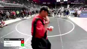 98 lbs Quarterfinal - Lincoln Steele, Medal Detector vs Holden Hoiness, Billings WC