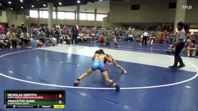 70 lbs Semifinal - Princeton Nunn, Baddie Baddie Group vs Nicholas Griffith, North DeSoto Wrestling Academy