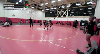115 lbs Cons. Round 5 - Stella Lopez, Cerritos vs Emily Romero, Etiwanda