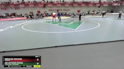 285 lbs Cons. Round 2 - Spencer Watson, Wabash vs Kei`Aviyahn Evans, Concordia Wisconsin