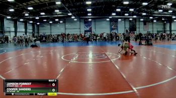 110 lbs Rd# 4- 2:00pm Friday Final Pool - Cooper Sanders, PA Silver vs Jamison Forrest, Dynasty RED