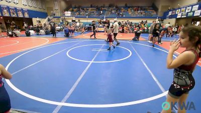 40-43 lbs Rr Rnd 3 - Tinley Garey, Dark Cloud Wrestling Club vs Kynslee Church, Wagoner Takedown Club