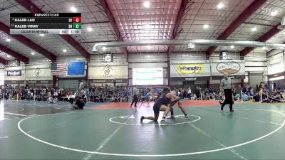 165 lbs Quarterfinal - Kaleb Lau, Spring Valley vs Kaleb Viray, SLAM! Nevada