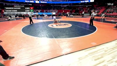 1A 106 lbs Champ. Round 1 - Brandon Gaither, Stanford (Olympia) vs Jacobi Cobbs, Belleville (Althoff Catholic)