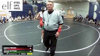 125 lbs. Cons. Round 3 - Aiyana Perkins, Bixby vs Brook Buttner, Hillsboro