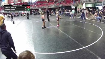 51-52 lbs 2nd Place Match - Claire Hunke, Lexington vs Zayley Garcia, Chadron Junior Wrestling Club