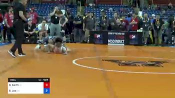 113 lbs Consi Of 64 #2 - Drew Korth, Utah vs Brandon Lee, Minnesota