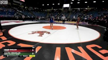 130 lbs Champ. Round 1 - Aalyra Arguelles, Wichita-Kapaun Mt. Carmel vs Amari English, Lansing