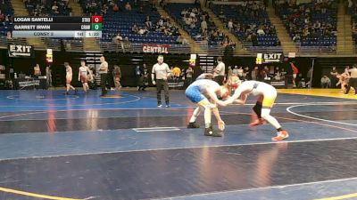 155 lbs Consy 2 - Logan Santelli, Stroudsburg vs Garrett Irwin, Crawford Central