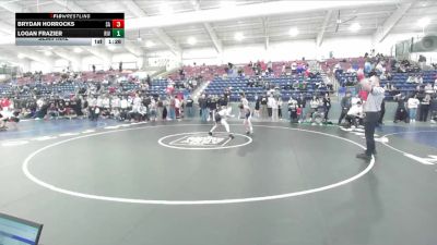 106 lbs Semifinal - Brydan Horrocks, Summit Academy vs Logan Frazier, Riverton