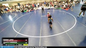 42-44 lbs Round 2 - Makayla Anderson, JWC vs Dominic Lopez, Sanderson Wrestling Academy