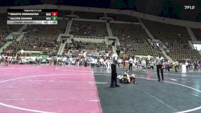 7A 106 lbs Champ. Round 1 - Dalton Godwin, Baker HS vs Bradyn Herrington, Robertsdale