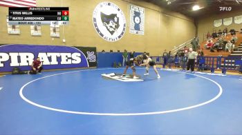 120 lbs 5th Place Match - Mateo Arredondo, El Diamante vs Titus Willis, Independence