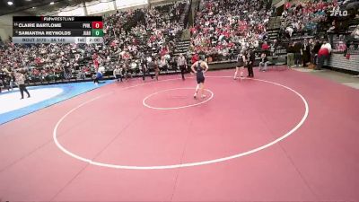 3A 145 lbs Semifinal - Samantha Reynolds, Juab vs Claire Bartlome, Providence Hall