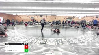 65 lbs 5th Place - Kaiden Vincent, Richland vs Devin Eggleston, Unadilla