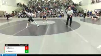 138 lbs Cons. Semi - Skyler Salzman, Hillsboro vs Kellen Hanson, South Albany