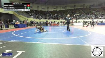 84 lbs Quarterfinal - Kensli Moss, Clinton, Ok vs Lisa Caldwell, Del City JH