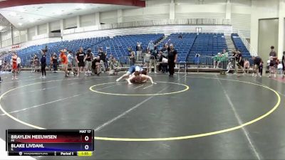 190 lbs Cons. Round 5 - Braylen Meeuwsen, MI vs Blake Livdahl, IL