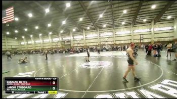 125 lbs Champ. Round 1 - Jarom Stoddard, Roy Wrestling Club vs Cougar Betts, Uintah Jr High Wrestling