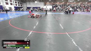 141 lbs Champ. Round 1 - Gant Browning, Hastings (Neb.) vs Channing Porter, Arizona Christian University