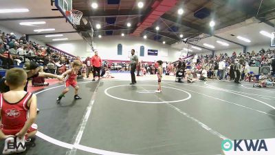46 lbs Consi Of 16 #1 - Maverick Meyer, Skiatook Youth Wrestling vs Kade Luker, Fort Gibson Youth Wrestling