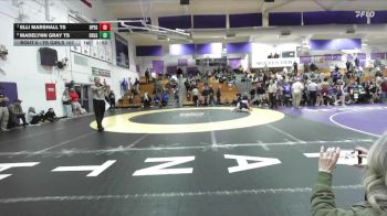 TS Girls 107 lbs 1st Place Match - Elli Marshall TS, Hope Girls vs Madelynn Gray TS, Orland Girls