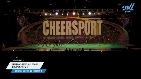 Titan Athletic All Stars - Explosive [2024 L2 Junior - D2 - Medium - B Day 1] 2024 CHEERSPORT National All Star Cheerleading Championship