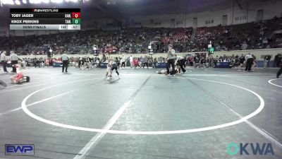 60 lbs Semifinal - Toby Jager, Carl Albert vs Knox Perkins, Tahlequah Wrestling Club