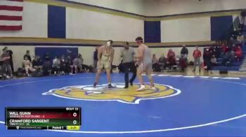 285 lbs Semis & Wb (16 Team) - Will Gunn, Worcester Polytechnic vs Crawford Sargent, Trinity (CT)