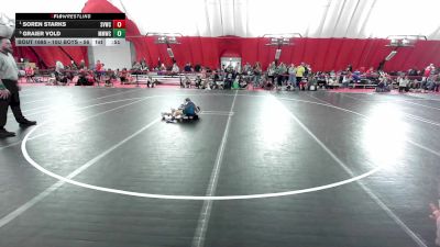 10U Boys - 56 lbs Cons. Round 3 - Graier Vold, Milton Monsters Wrestling Club vs Soren Starks, Stoughton Viking Wrestling Club