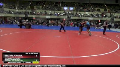 Quarterfinal - Kingston Beach, Centennial Youth Wrestling vs Grayden Kobeska, Victory School Of Wrestling