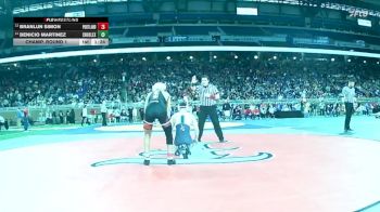 D2-120 lbs Champ. Round 1 - Branlun Simon, Portland vs Benicio Martinez, Croswell-Lexington
