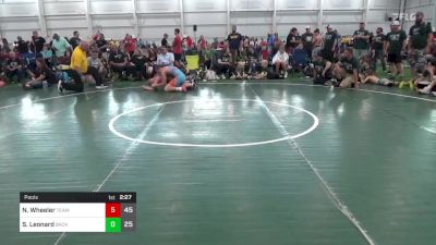 160 lbs Pools - Nate Wheeler, Team Gotcha vs Sabastian Leonard, Backbone Wrestling Club