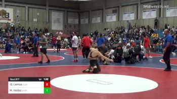 138 lbs Quarterfinal - Dario Lemus, Clovis vs Matthias Valdez, Hesperia